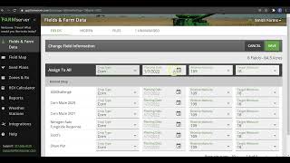 Bulk Planting Info - FARMserver Tutorial