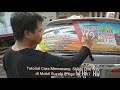 Cara Memasang Stiker Mobil