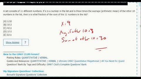 Statistics 3- A set consists of 11 different numbers. If x is a number in the list and is three...