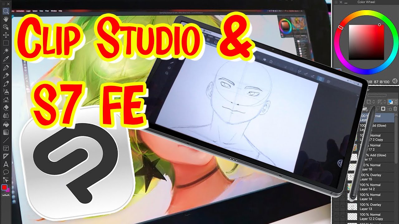 Drawing on Samsung Tab S7 FE With Clip Studio Pro YouTube