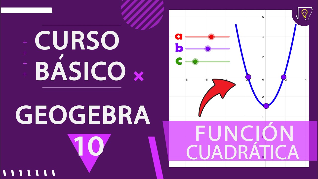 Curso BASICO de GeoGebra ✔ | 10 - FUNCION CUADRATICA 🥇