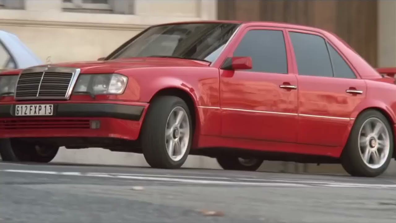 Mercedes W124 500E в съемках такси  1440p 60f  (QHD) 