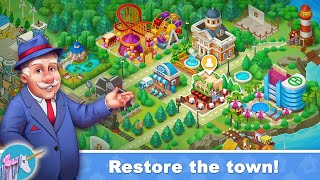 Town Blast City Restoration Match 3 Puzzle Game screenshot 2