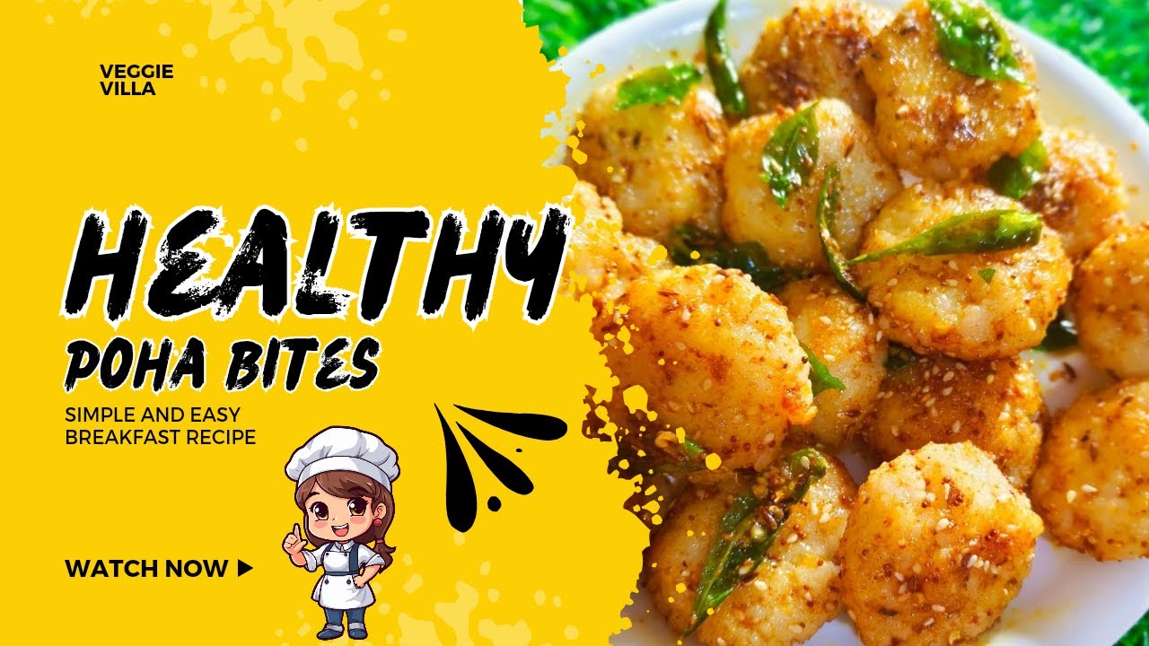 Tasty Poha Bites | Quick and healthy 5 minutes snacks 