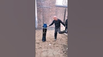 Compaction machine in action: soil preparation for construction