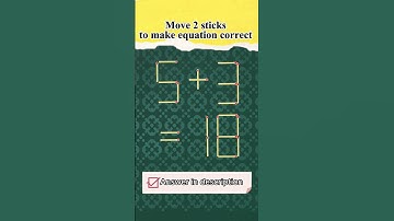 Мatchstick puzzle №346 Move 2 sticks to make equation correct