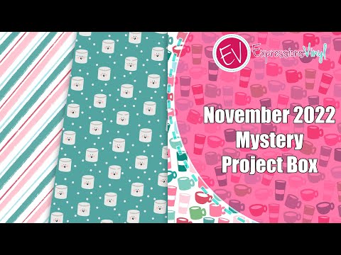 November 2022 Mystery Project Box Unboxing - Expressions Vinyl and Crafting In The Rain