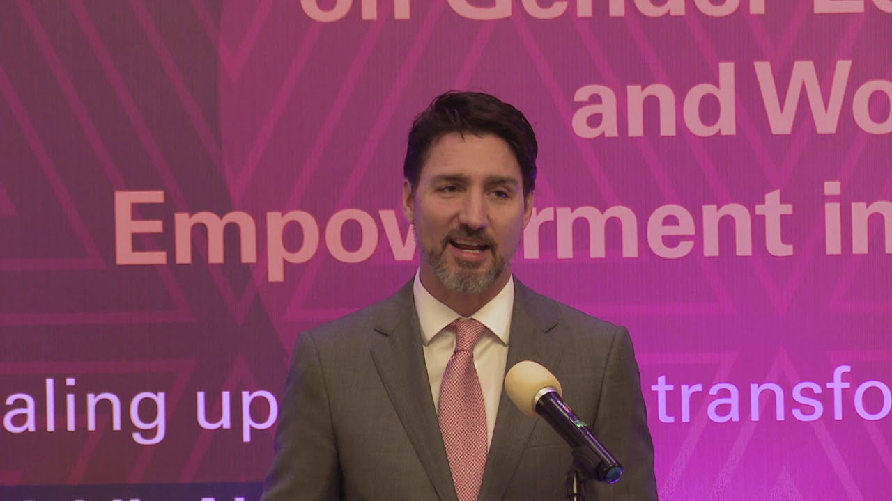 Prime Minister Trudeau speaks about gender equality and women's ...