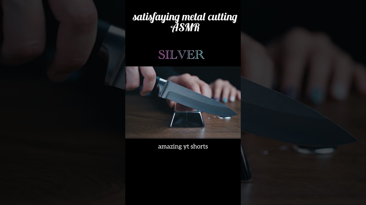 amazing metal cutting Asmr | liquid inside in the metal | 