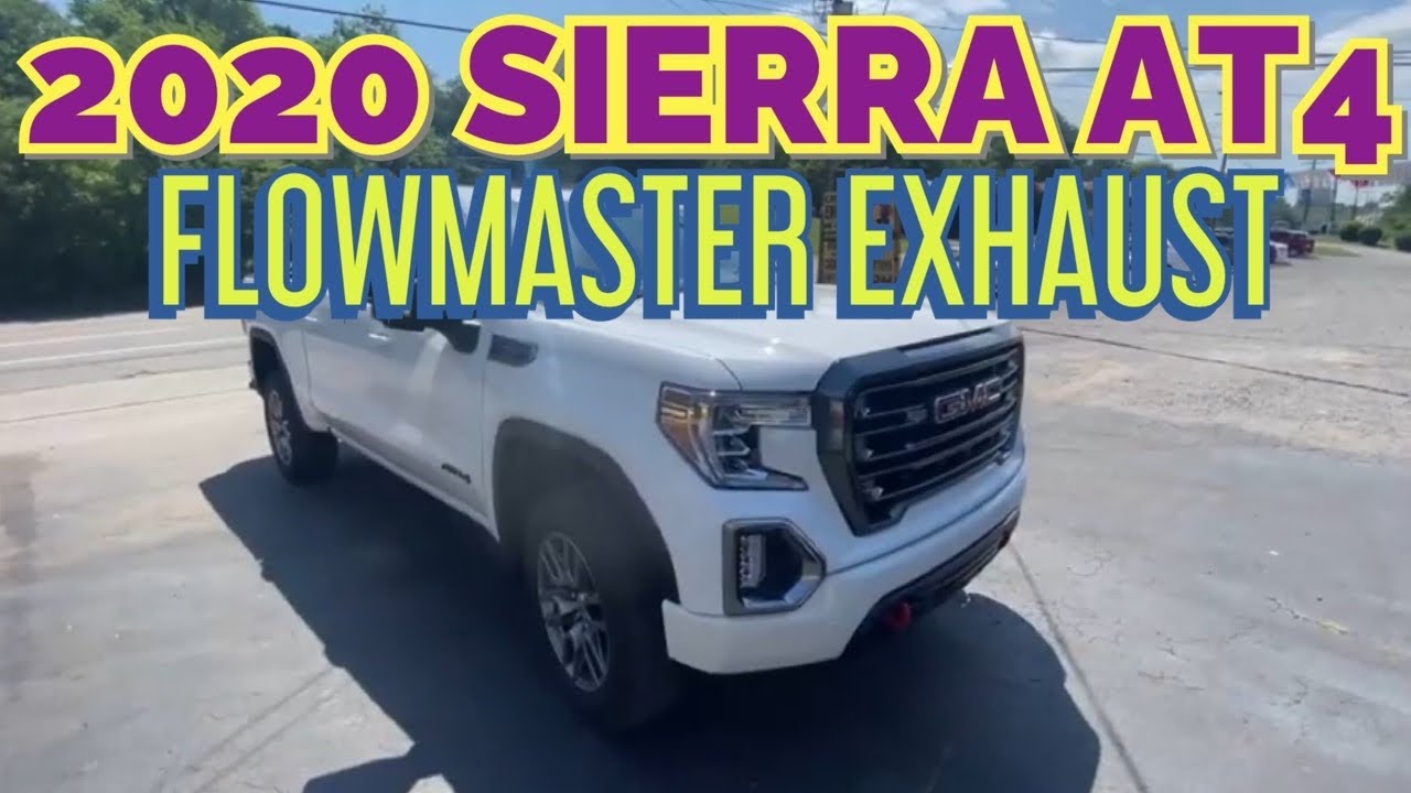 2020 GMC Sierra AT4 6.2L V8 DUAL EXHAUST w/ FLOWMASTER FLOW FX! YouTube