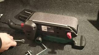 Lidl Parkside belt sander review - YouTube