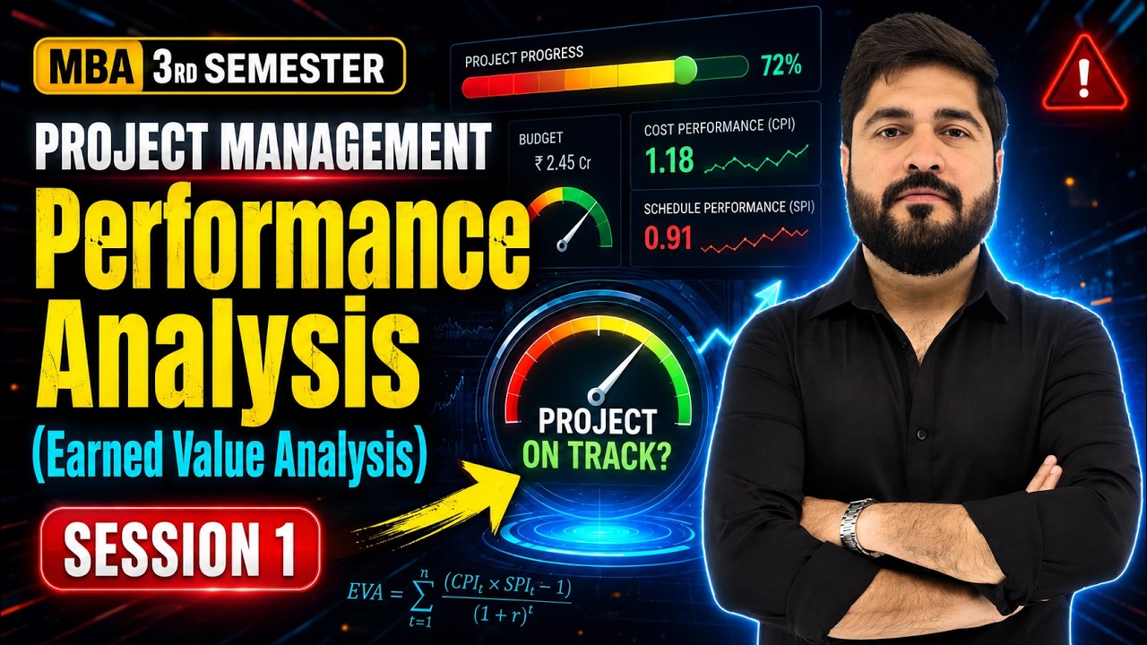 Performance Analysis Session 1 | Earned Value Analysis | Project ...