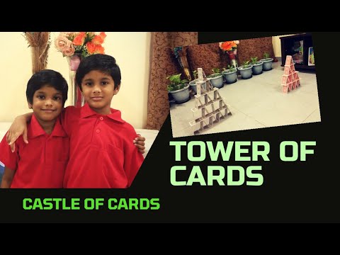 Como Stack A torre 3D Of Cards