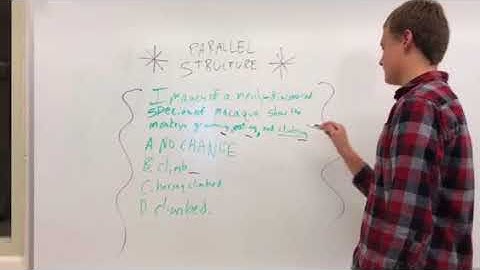 SAT prep Parallel Structure