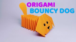 How to make an origami bouncy dog | Best tips for making a paper bouncy dog.