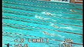 Len European Swim Championships Mens 400M Freestyle 1987 Strbourg