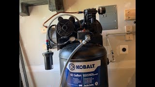 Kobalt Air Compresor Review and Install