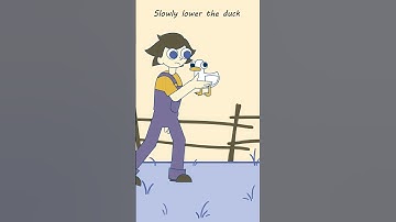 How to unpick up a duck | audio by @wrinkletheduck | #animation #funny #cute #duck