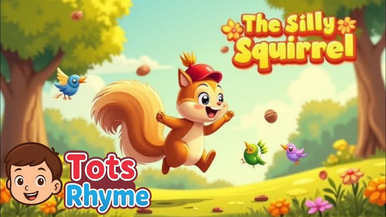Silly Squirrel Song for Kids | Fun Animal Rhyme | Nursery Rhymes for toddlers |Tots Rhyme