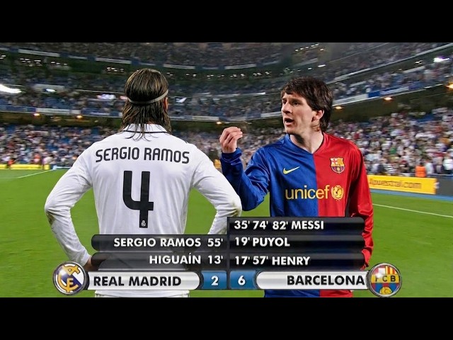 The Day Messi Showed No Mercy to Real Madrid at the Bernabéu | Real Madrid 2 - 6 Barcelona | 2008/09
