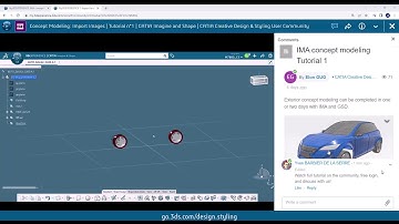 Exterior concept modeling Tutorial - Import Images - CATIA Imagine & Shape - Generative Shape Design
