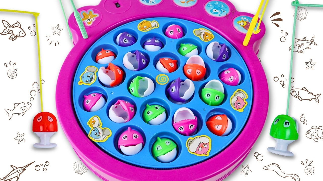 Best Fishing Game Toy Review 🎣 Let's Catch a Fish 🐠 | Preschool