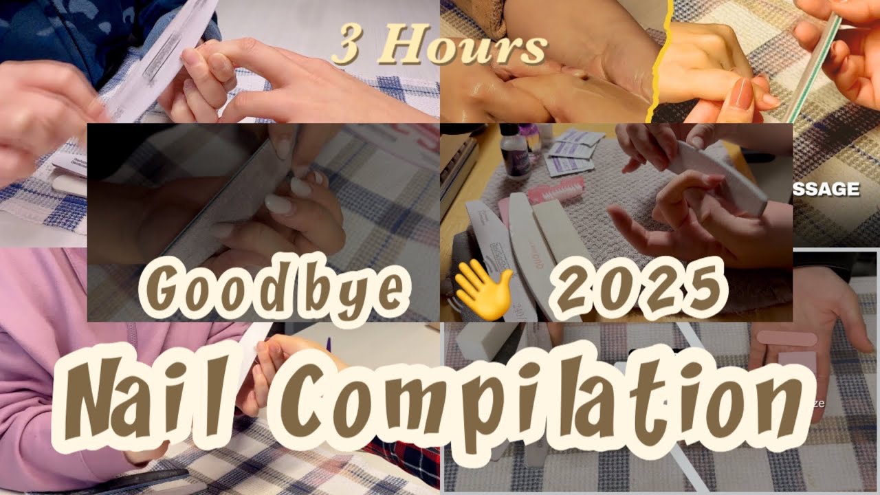 Goodbye 2025! Year End Special Nail Filing & Buffing Compilation ✨💅