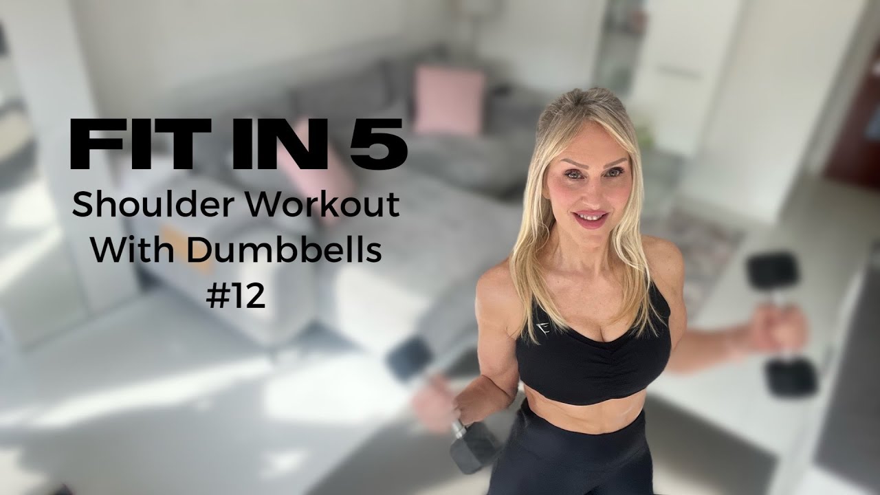 5 Minutes Shoulder Workout With Dumbbells At Home - YouTube