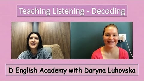 Online Teaching One-to-One | Listening Lesson - Decoding | CELTA | ESL