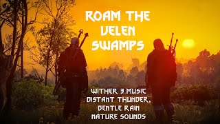 🔴Witcher 3 Relaxing Music ⚔️ / Velen Swamps Thunder & Wind Sounds / Birds Sounds  - mix von kotwitz screenshot 3