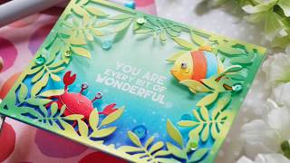 Amore Laura Fadora: Leafy Frame Under the Sea