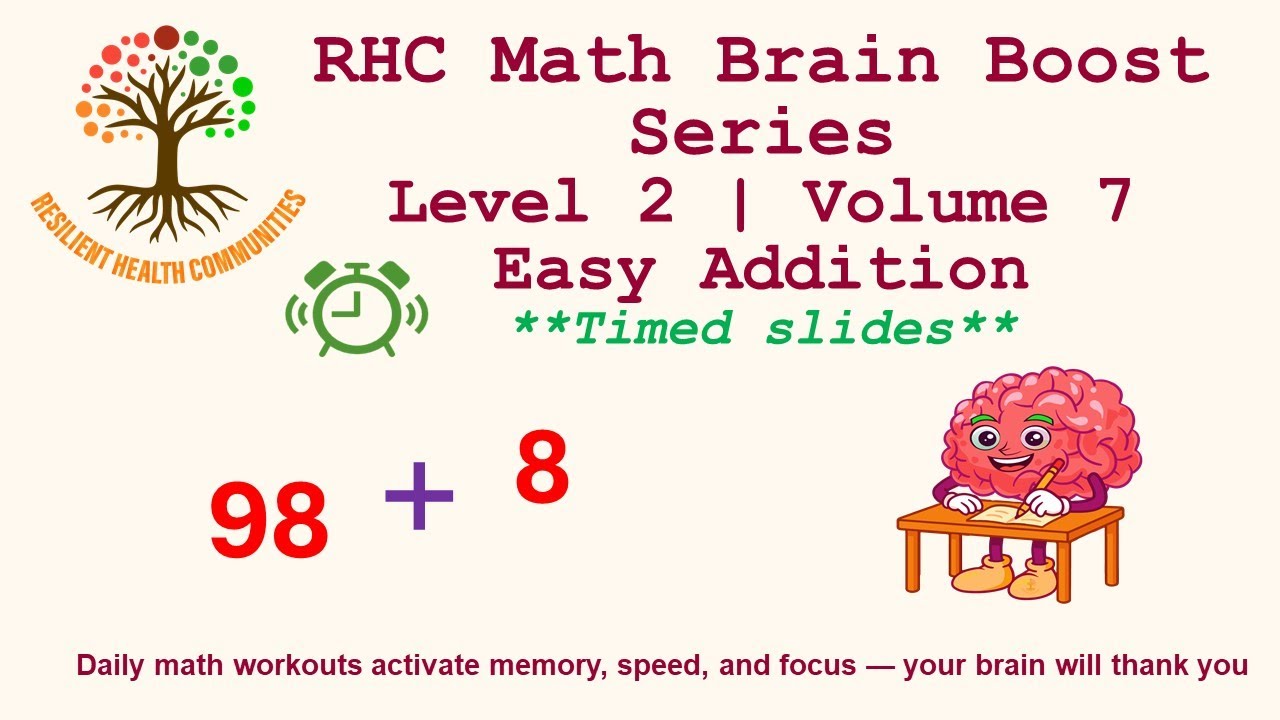 Brain Boost Math | Level 2 | Volume 7 | Easy Addition