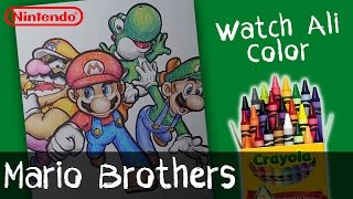 Mario Brothers Coloring Pages | by WatchAliColor