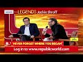LIVE: Jackie Shroff Most Unfiltered, Full Of Swag Interview Ever With Arnab On ‘LEGENDS’