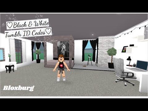 Roblox Welcome To Bloxburg Black White Tumblr Id Codes 2 Youtube - id codes for roblox bloxburg tumblr