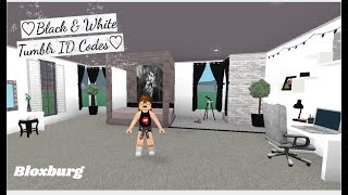 ROBLOX | Welcome to Bloxburg: ♡Black & White Tumblr ID Codes♡ #2