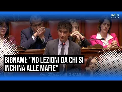 Video Bignami in Aula alle opposizioni: Non accettiamo lezioni da chi si inchina alle mafie