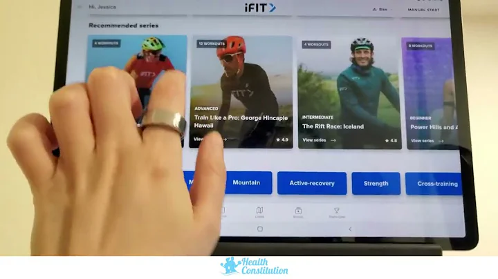 ProForm 8.0 Exercise Bike - Using iFit on Tablet