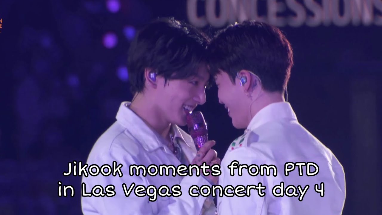 Jikook moments from PTD in Las Vegas concert day 4 new moments 221604