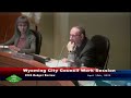 Wyoming City Council WORK SESSION April 10, 2023