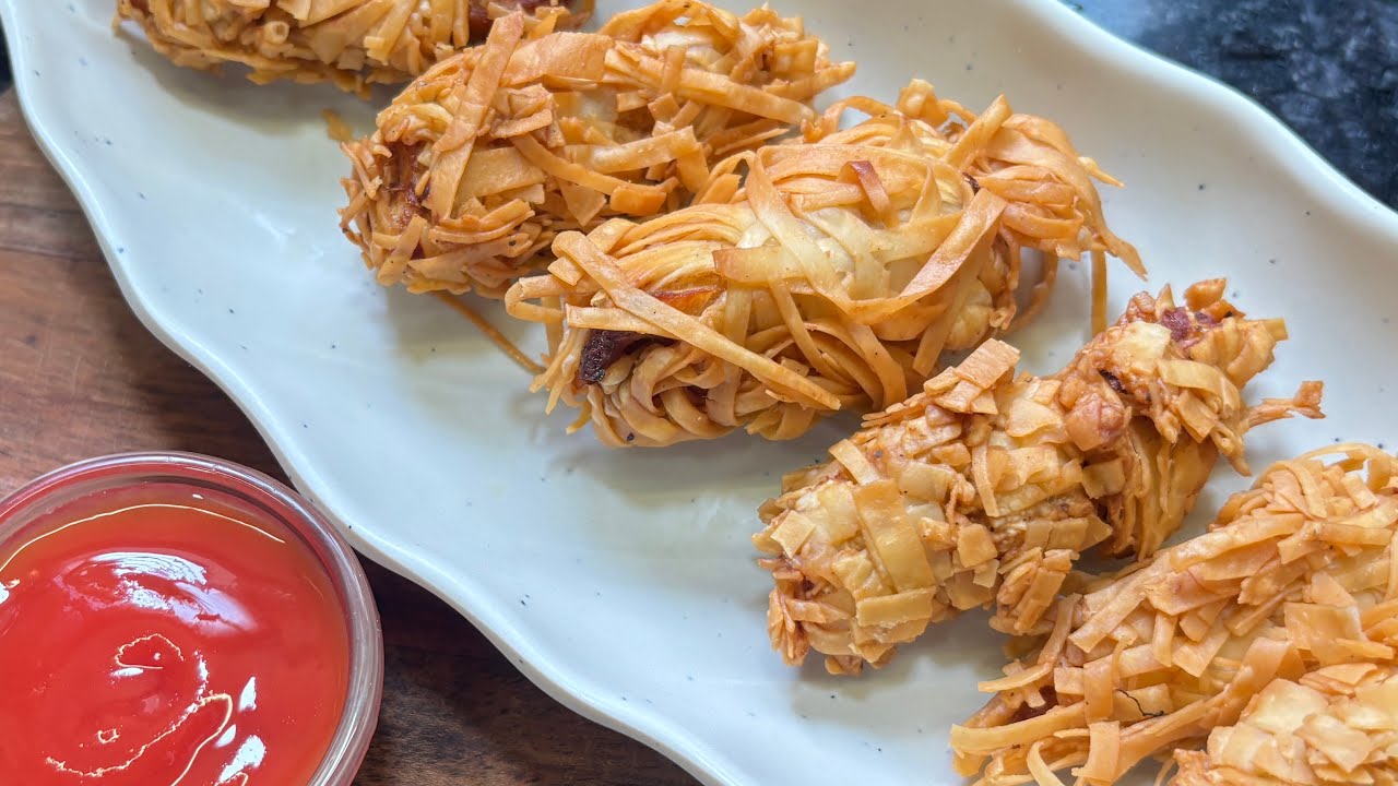 Ramadan series episode 9| Crispy Thread chicken | Thread crispy chicken | easy way of thread chicken