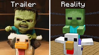 Minecraft Movie: Trailer VS Reality!!!