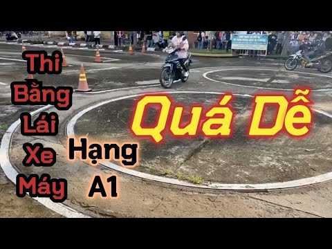 Video Chạy Vòng Số 8 | Thi Bằng Lái Xe Máy Hạng A1 - Đậu... - youtube