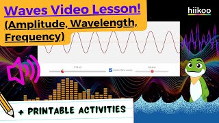 Waves for Kids! (Sound Waves, Amplitude, Wavelength, Frequency) 🌊🔊