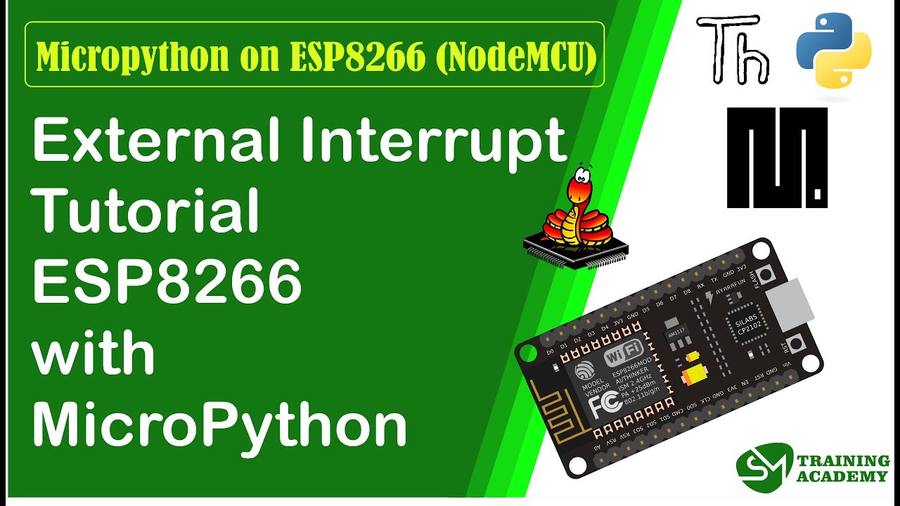 Micropython for Beginners: ESP8266 Basics - External Interrupt - YouTube