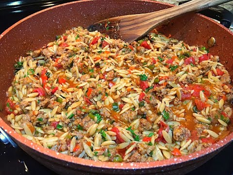 Pepper &amp; Sausage Casserole Recipe • Simply Delicious! - Episode 612