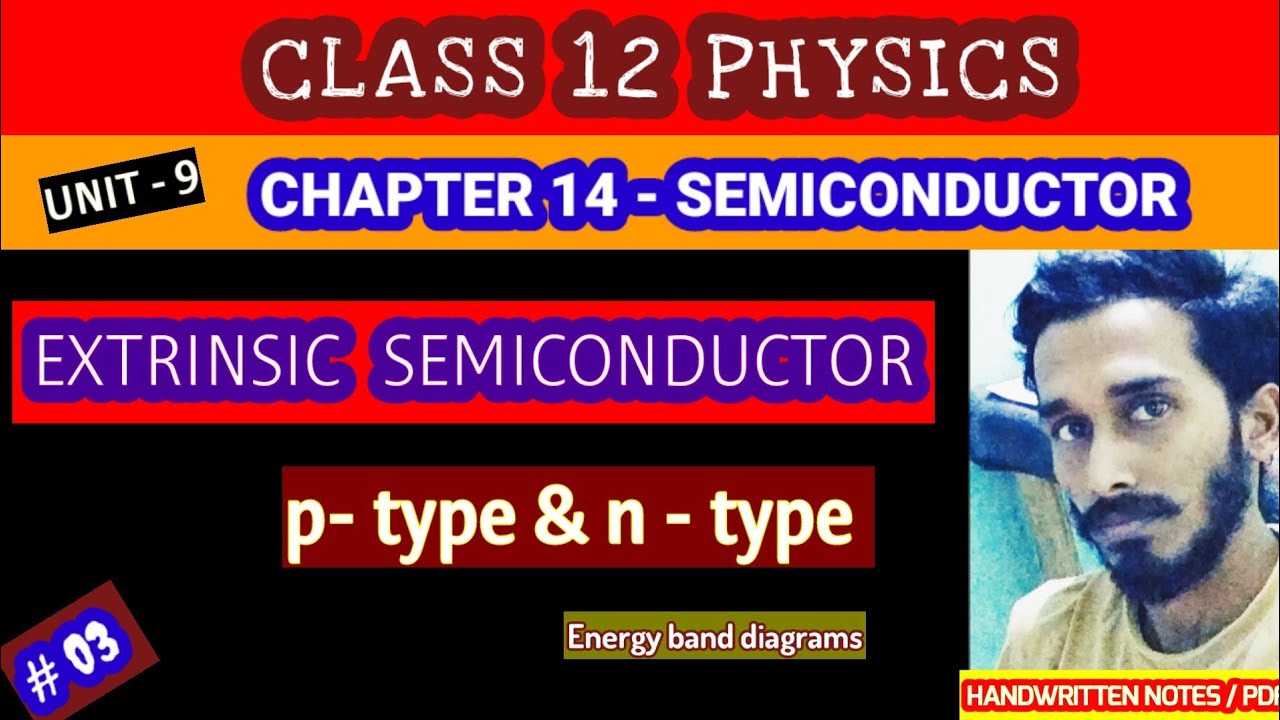 class 12 physics chapter 14 Semiconductor( Extrinsic semiconductor - n- type & p- type) explained p3