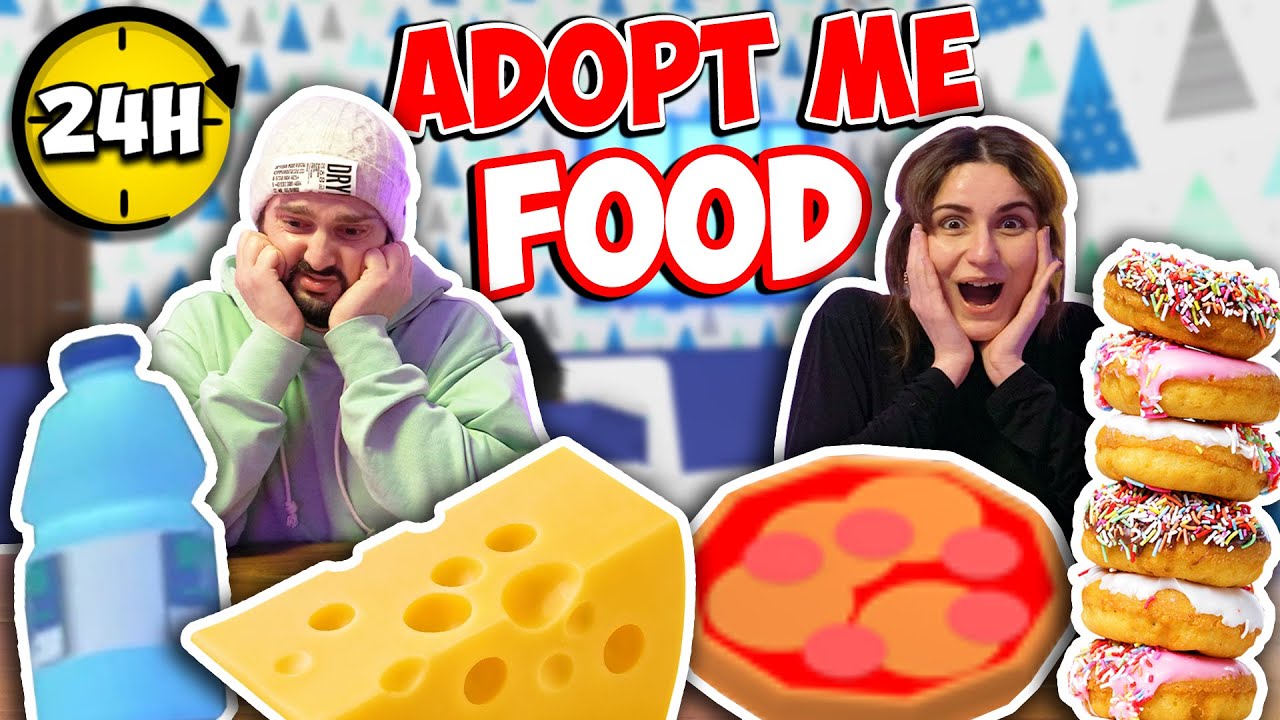 24H ADOPT ME FOOD IN REAL LIFE! Beste Food Challenge EVER! Bekommt Kaan nur Käse? 🧀