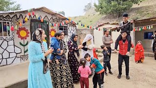 A beautiful and traditional wedding celebration with the cooperation of nomadic women