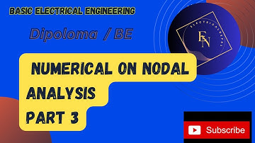 Nodal Analysis, Part 3, Numerical @ElectricalNepal